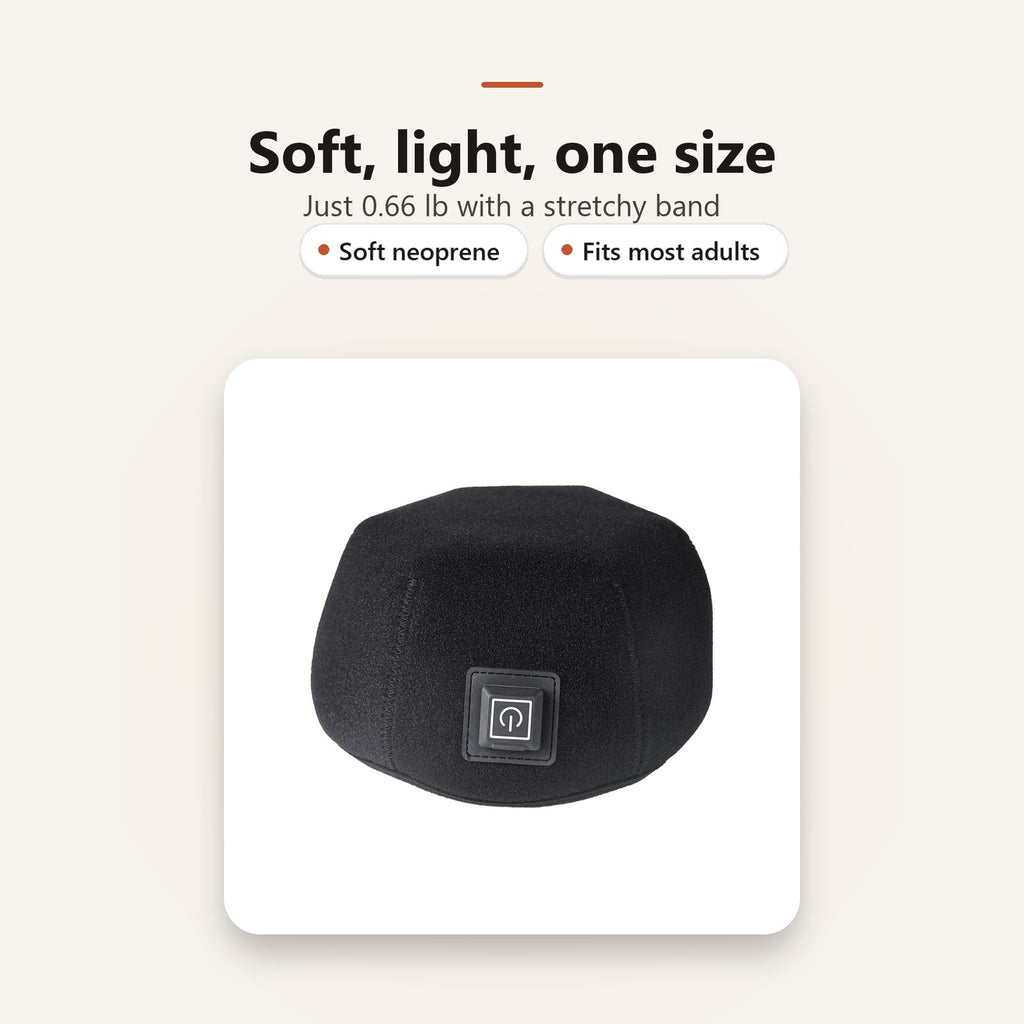 Soft, light, one size: 0.66 lb with a stretchy band