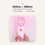 650nm red plus 808nm near-infrared light, four intensity levels